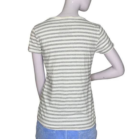 Disney Store Winnie The Pooh Top Short Sleeve White and Gray Size S - Picture 5 of 8